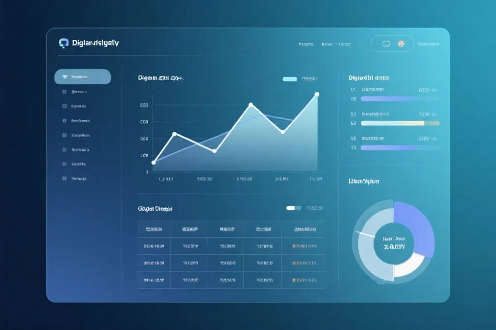 数据可视化与透明度展示插画